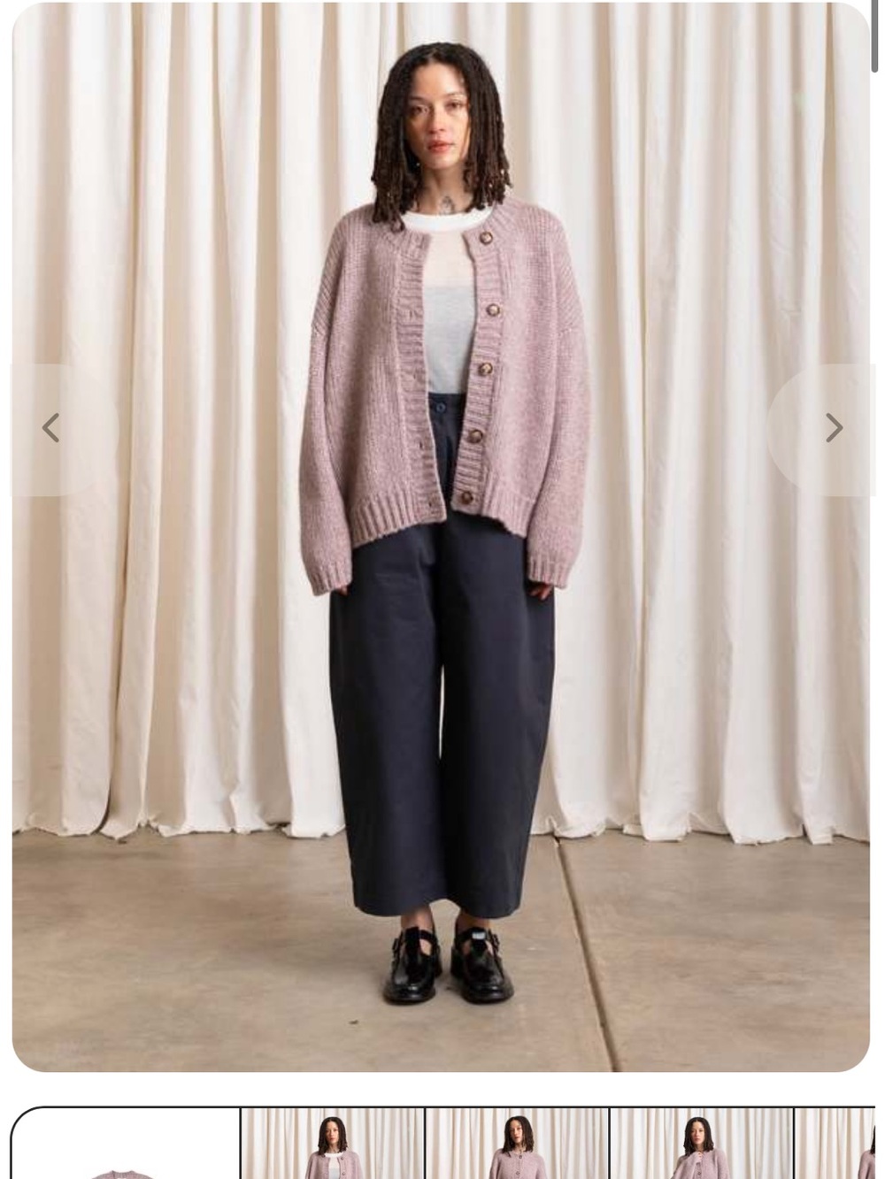 Ali golden merrino crew neck cardigan